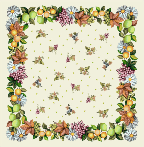 Obrus gobelinowy cytryny 140x140 Obrus gobelinowy cytryny 140x140
