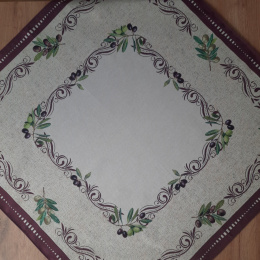 Obrus gobelinowy oliwki 100x100