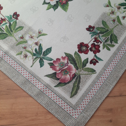 Obrus gobelinowy kwiaty 100x100