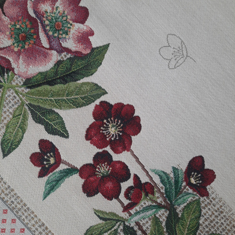 Obrus gobelinowy kwiaty 100x100 Obrus gobelinowy kwiaty 100x100
