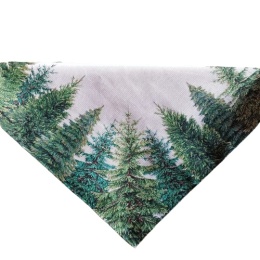Obrus gobelinowy choinki 100x100