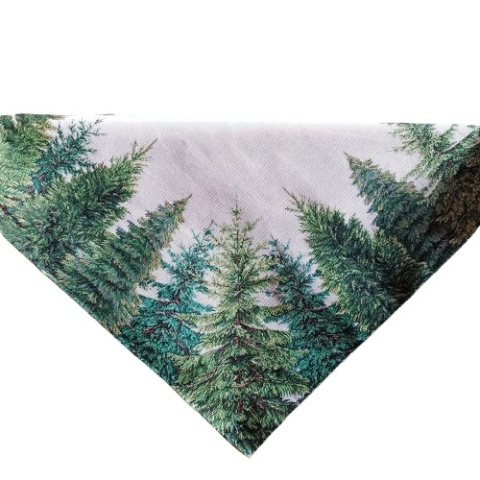 Obrus gobelinowy choinki 100x100