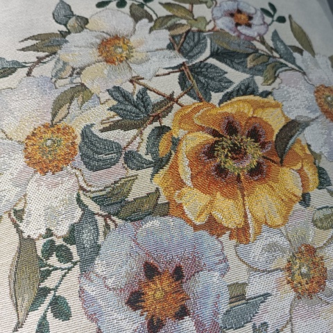 Poszewka gobelinowa kwiat JAŚMINU 45x45