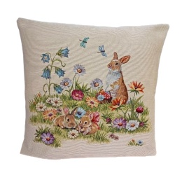 Poszewka gobelinowa WIELKANOCNA zajączki 45x45