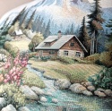 Poszewka gobelinowa GÓRY 45x45