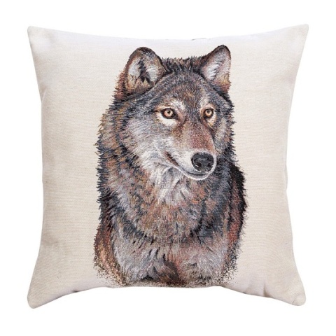 Poszewka gobelinowa wilk 45x45