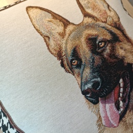 Poszewka gobelinowa owczarek 45x45