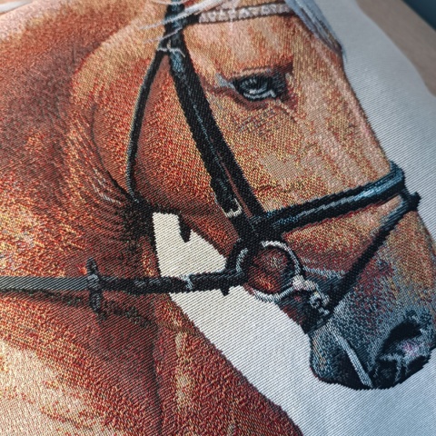 Poszewka gobelinowa koń 45x45