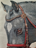 Poszewka gobelinowa konie 45x45