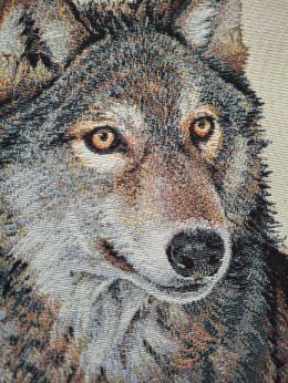 Poszewka gobelinowa wilk 45x45