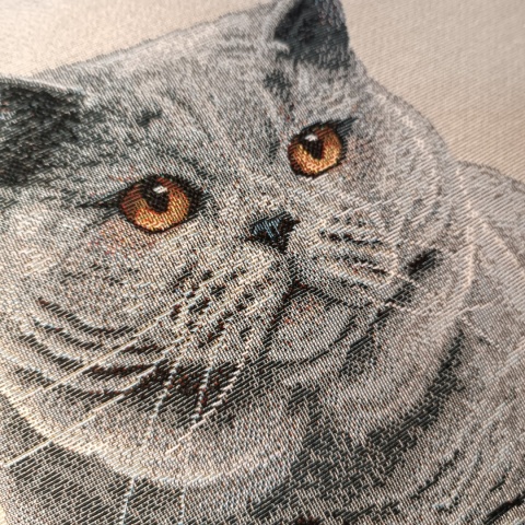 Poszewka gobelinowa kot brytyjski 45x45