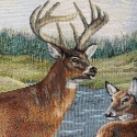 Poszewka gobelinowa jelenie 45x45